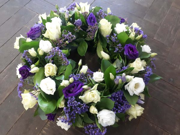 white and purple wreath - Image 3